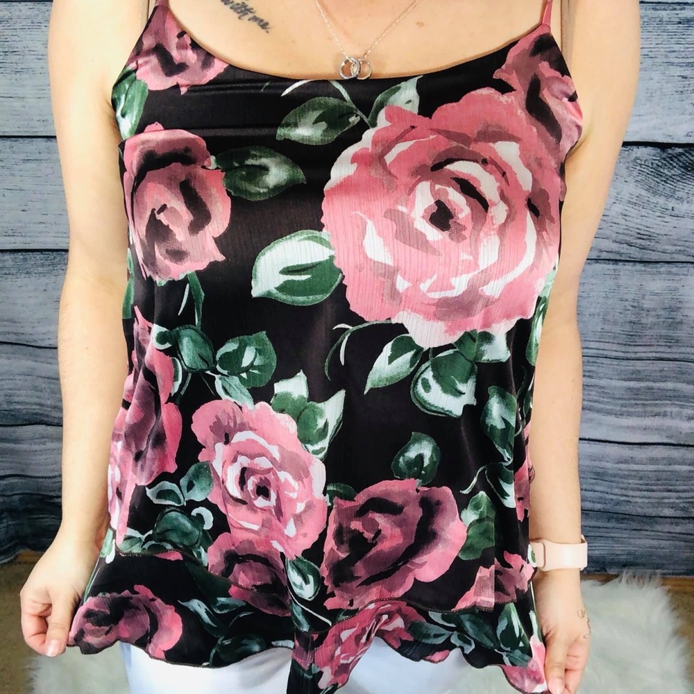 Small floral tank top